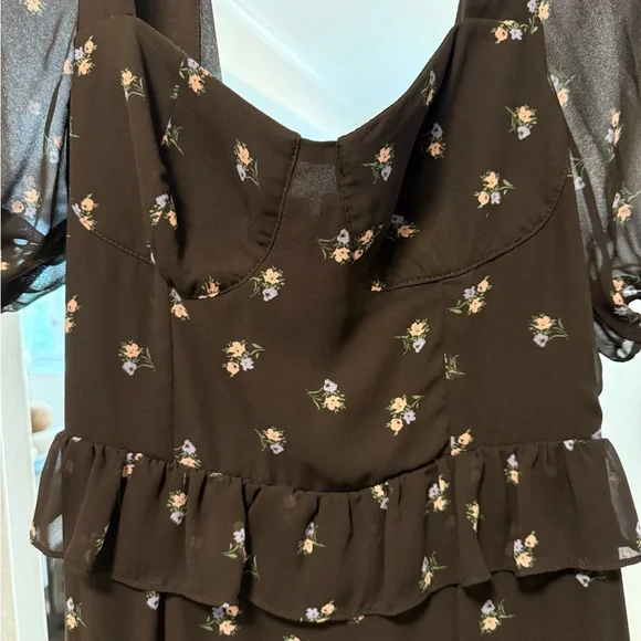 Wayf Black Floral Maxi Dress - Picture 3 of 5